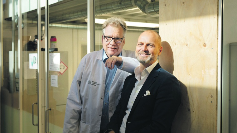 The co-founders of Nordic Bioproducts Group: Olli Dahl and Olli Kähkönen. ©...