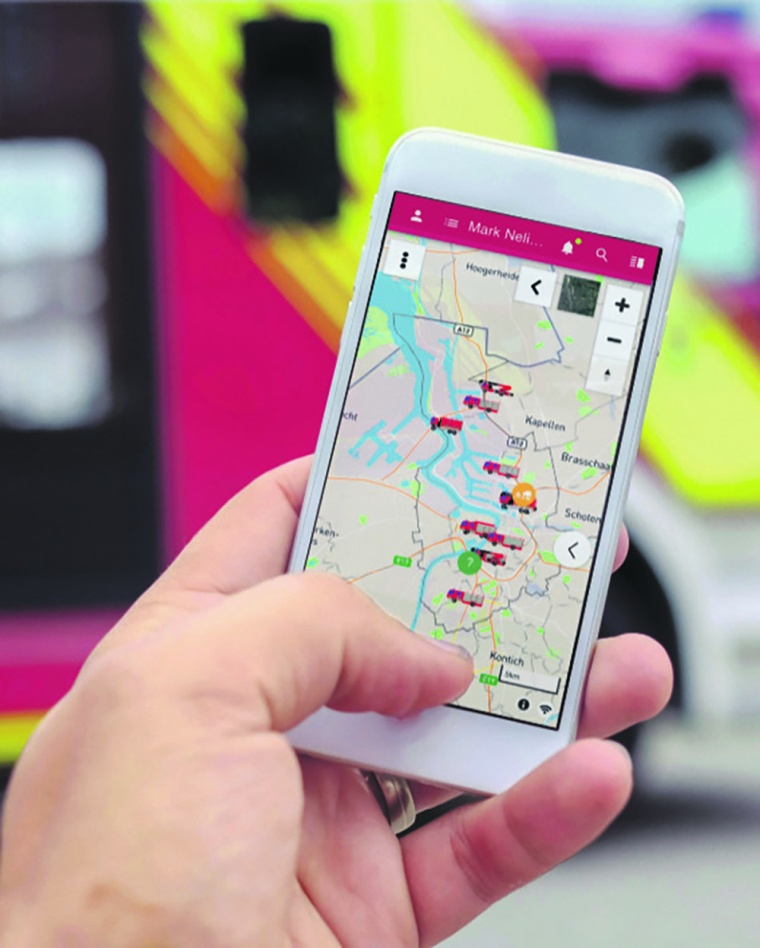The app INA makes all relevant information about an intervention easily...