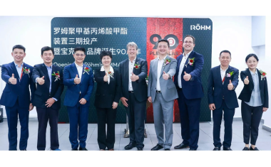 Röhm Commissions Polymerization Plant for Plexiglas in Shanghai